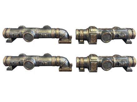 Industrial Pipes 4pcs 