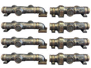 Industrial Pipes 8pcs