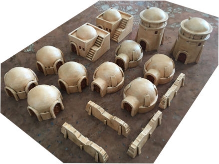 Desert Terrain 16pcs Set