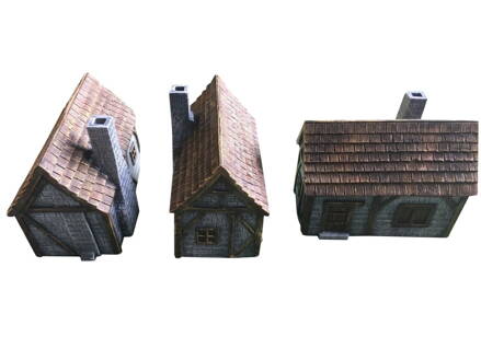 Medieval Houses type A 3pcs